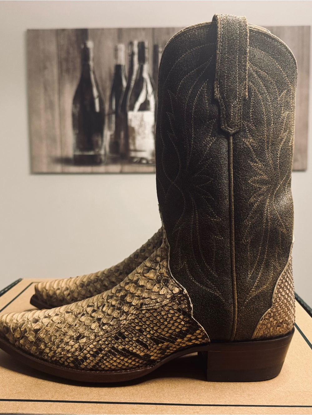 Tecovas Garrett Invasive Python sz 9D - Picture 2 of 5